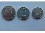 N° 3 MONETE DA 2 - 5 E 10 LIRE DEL 1953 DELLA REPUBBLICA ITALIANA -