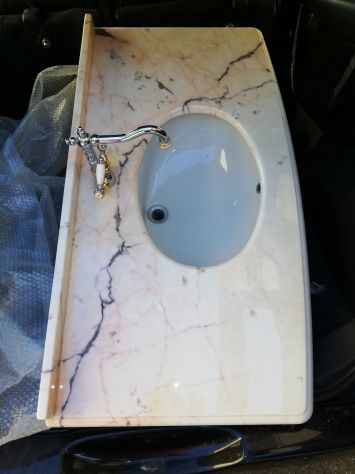 Set Da Bagno Noce Marmo Rosa - Foto 4