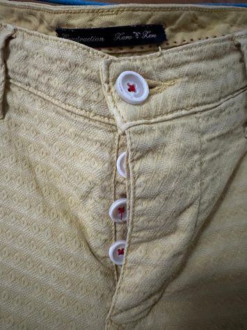 Pantalone giallo da uomo – 0/Zero Construction – Taglia 31 - Foto 3