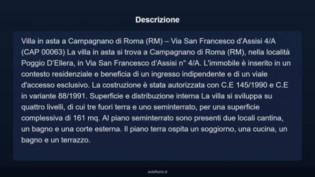 Immobile in asta di 161 m², box auto in vendita a Campagnano di Roma - Foto 4
