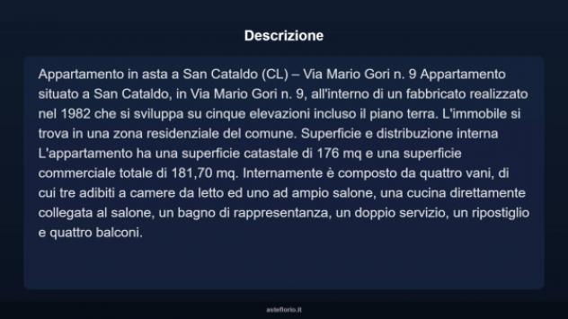 Immobile in asta di 176 m² in vendita a San Cataldo - Foto 3