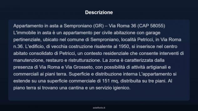 Immobile in asta di 151 m², box auto in vendita a Semproniano - Foto 7