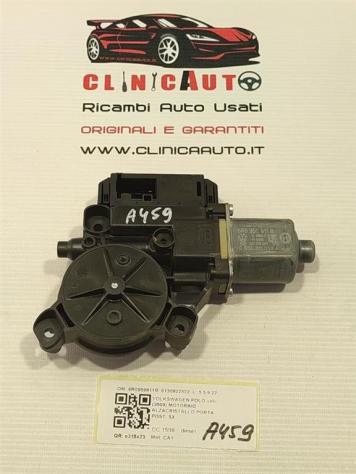 MOTORINO ALZAVETRO POSTERIORE SINISTRO VOLKSWAGEN Polo 5° Serie 6R0959811B 0130822532 (0917)