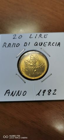 20 LIRE RAMO DI QUERCIA ANNO 1982