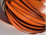 T8 Nastro in pelle a vegetale anilina Arancione H 15 mm - L 50 mt