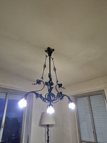 I lampadario in ferro
