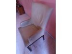 Poltrona in pelle bianco panna - USATA