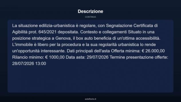 Immobile in asta di 14 m² in vendita a Genova - Foto 5