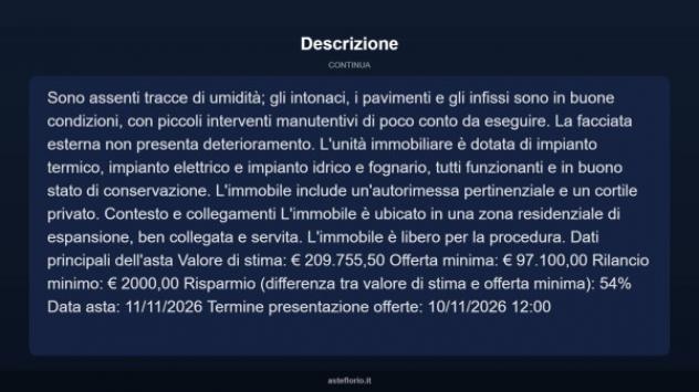 Immobile in asta di 203 m² con più di 5 locali e box auto in vendita a Ittiri - Foto 12