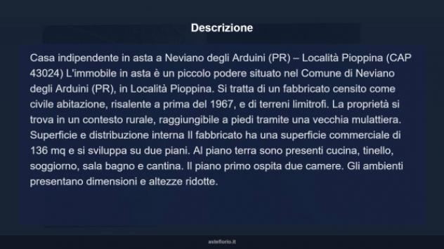 Immobile in asta di 136 m² con più di 5 locali in vendita a Neviano degli Arduini - Foto 7