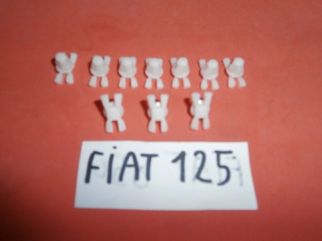Clip mollette di fissaggio modanature fiancate profili laterali Fiat 125 special - Foto 3
