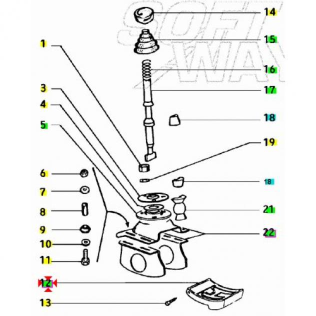 Selettore cambio Ape Car Max - 226038 - Foto 4