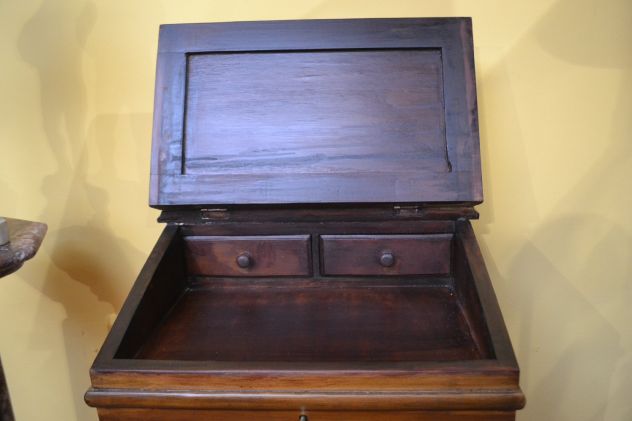 Schedario a serrandina con piano di scrittura stile inglese - Foto 2