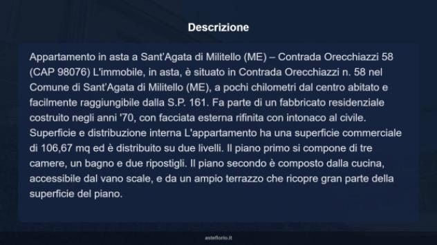 Immobile in asta di 106 m² con più di 5 locali in vendita a Sant'Agata di Militello - Foto 18