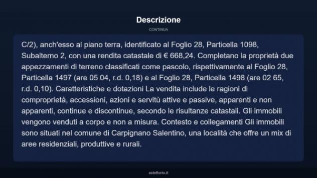 Immobile in asta di 2300 m² in vendita a Carpignano Salentino - Foto 6
