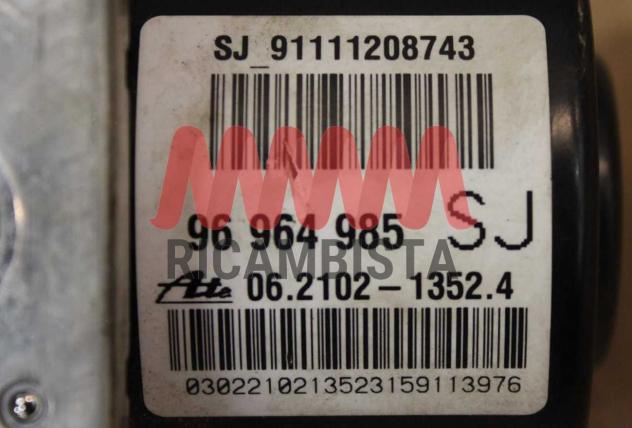 96964985 Chevrolet Aveo 1.2 centralina ABS gruppo pompa ATE
