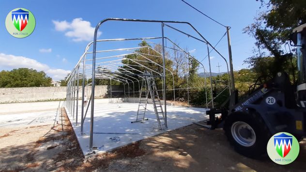 Tendone, Agritunnel Coperture  in pvc 10 x 20 x 5,5 mt. MM italia - Foto 7