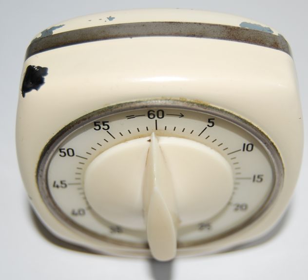 timer meccanico in metallo vintage - Foto 4