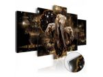Quadro Con Vetro Acrilico Elefante 100x50 E 200x100 Arredalacasa