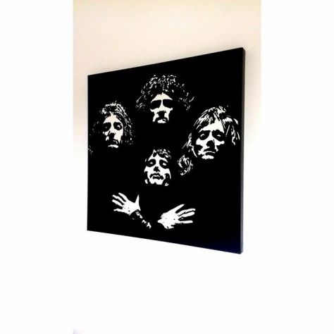 Quadro moderno Queen dipinto a mano pop art