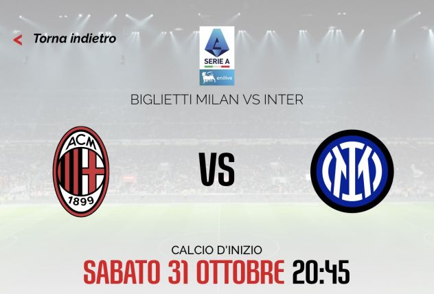 Milan Inter 1 Biglietto Primo Arancio VENDUTO