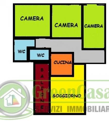 APPARTAMENTO di 4 vani e di 127 mq (CAVENAGO DI BRIANZA) rif. 4 L 183 VIA DANTE - Foto 18