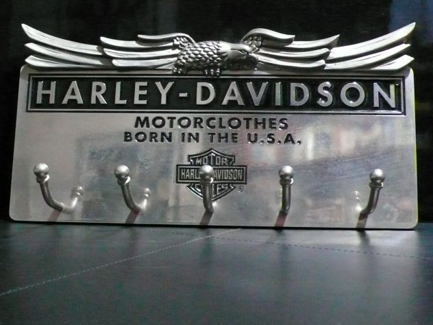 Harley Davidson Portachiavi da parete Logo Tridimensionale
