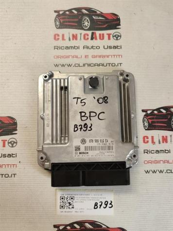 CENTRALINA MOTORE VOLKSWAGEN Transporter T5 Serie 070906016EA 0281014891 BPC diesel 2459 (0309)
