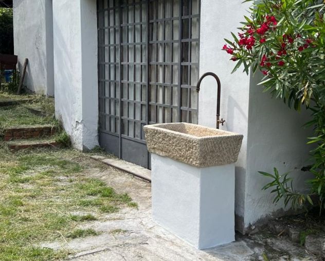 Lavandino lavello cucina rustico in pietra granito - Foto 10