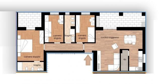 Appartamento in vendita a Poggibonsi 107 mq Rif: 972500 - Foto 5