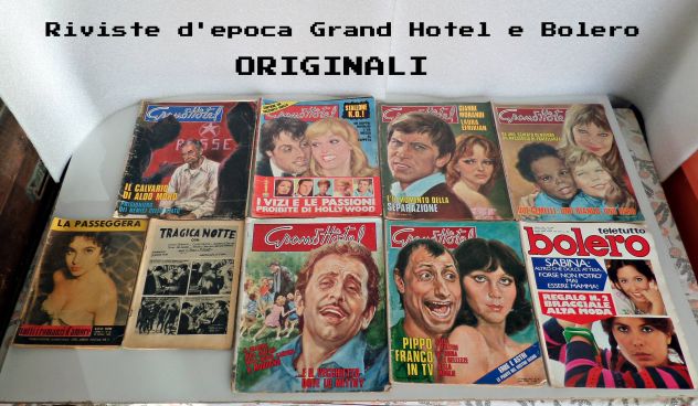 Riviste d'epoca Grand Hotel e Bolero, ORIGINALI
