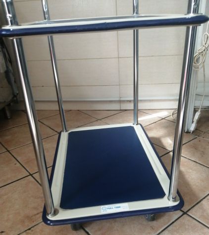 Carrello a 2 ripiani - Portata 120 kg - Manutan - usato - Foto 6