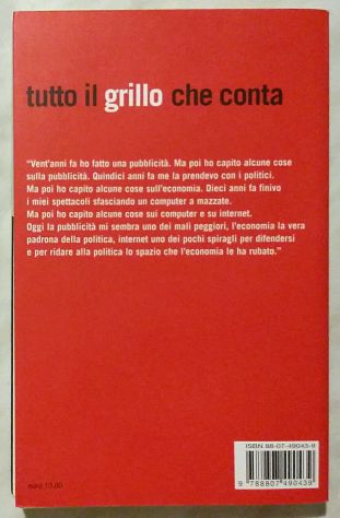 Tutto il Grillo che conta di Beppe Grillo 1°Ed: Feltrinelli, 2006 nuovo - Foto 2