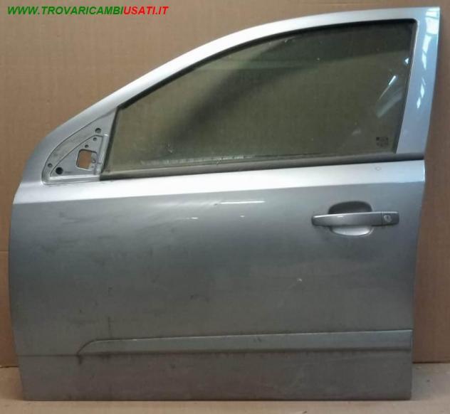 PORTA ANT.S. GRIGIO CHIARO MET. C/ALZ. E SERR. (Pic.Sgn) 999-U1293556 Carrozzeria  Lamierati esterni  Porte  Porta ant. sx. OPEL - ASTRA H - 01-02-200