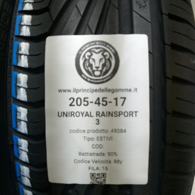 2 GOMME 205 45 17 UNIROYAL A49084 - Foto 2