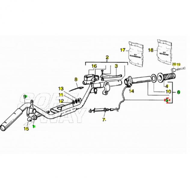 Cavo gas Piaggio Liberty Vespa ET4 - CM065903 - Foto 3