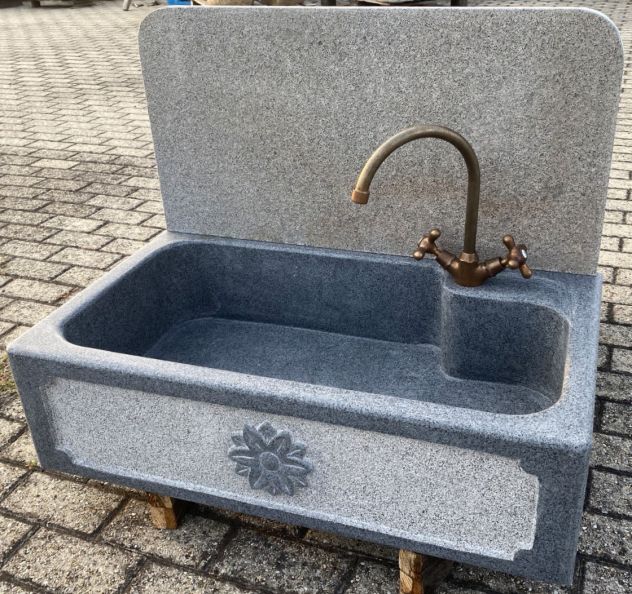 Lavello lavandino per cucina pietra granito 80/90cm - Foto 7