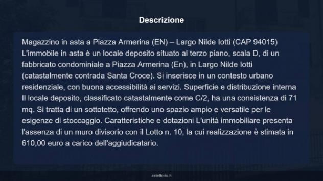 Immobile in asta di 71 m² in vendita a Piazza Armerina - Foto 5