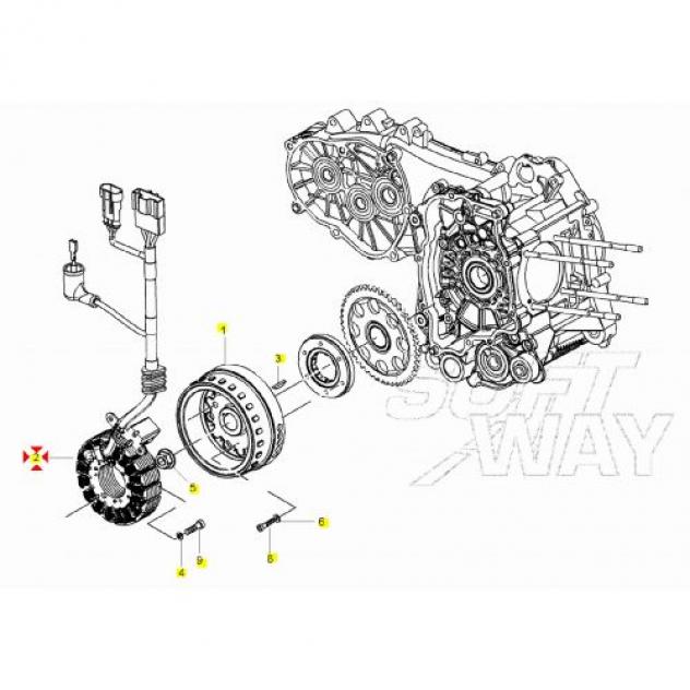 Statore Piaggio X8 X9 Beverly Gilera Nexus 58080R - Foto 5