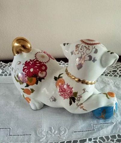 Cucciolo Imperiale  SATSUMA 1987 Firmato da Franklin Mint, dipinto a mano - Foto 2