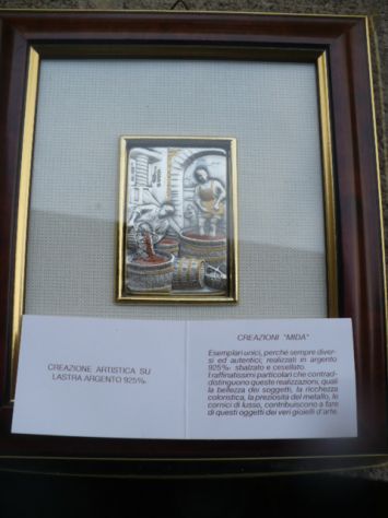 quattro quadretti in rilievo in argento - Foto 4