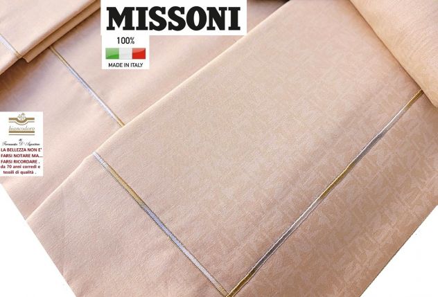 Missoni , Lenzuola Complete 4 pezzi ( modello copriletto ) in tre modelli . - Foto 8