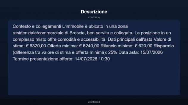 Immobile in asta di 14 m² in vendita a Brescia - Foto 9