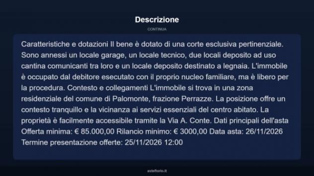Immobile in asta di 371 m², box auto in vendita a Palomonte - Foto 4