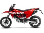 Gas Gas Sm 700 Es scarico Leovince paramotore Rd portatarga Ibex mono