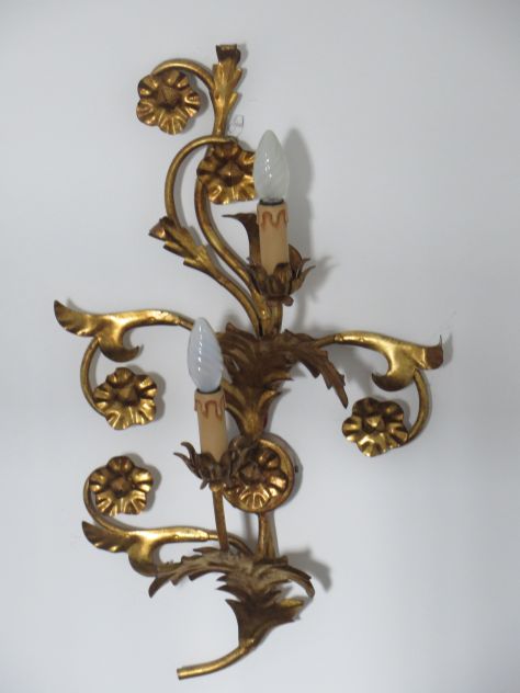applique grande in foglia d'oro, VINTAGE, perfetto stato - Foto 2
