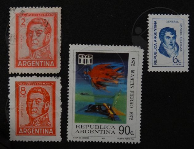 ARGENTINA 1892-1972 Lotto di 28 francobolli - Foto 6