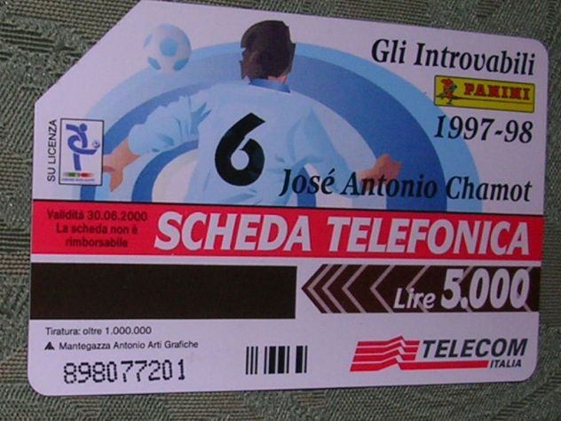 SCHEDA TELEFONICA ITALIA 20U