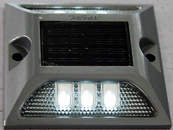 SEGNAPASSO, MARKER STRADALE SOLARE 6 LED LUCE BIANCA FISSA O LAMPEGGIANTE - Foto 4