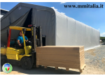 Tunnel Agricolo Coperture 8,0 x 20,0 x 4,0/5,25 mt. per  Ricovero mezzi Agricoli